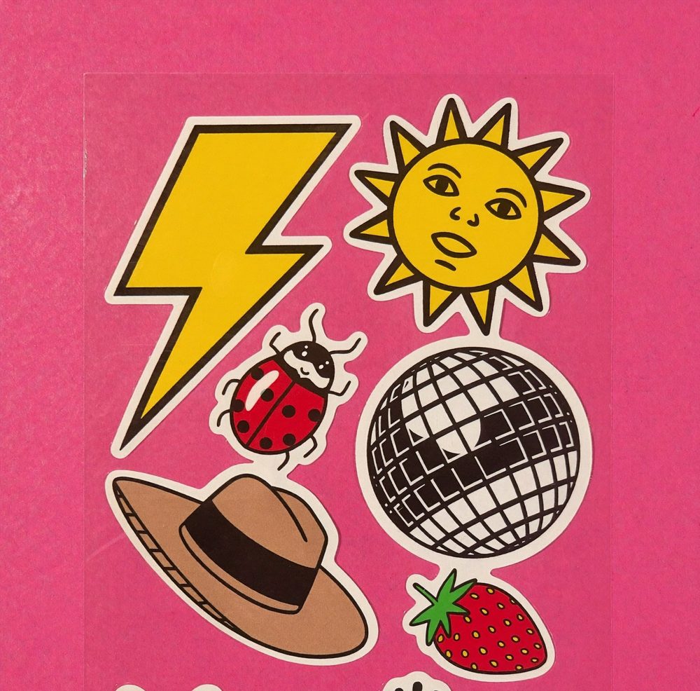 Hoja de stickers