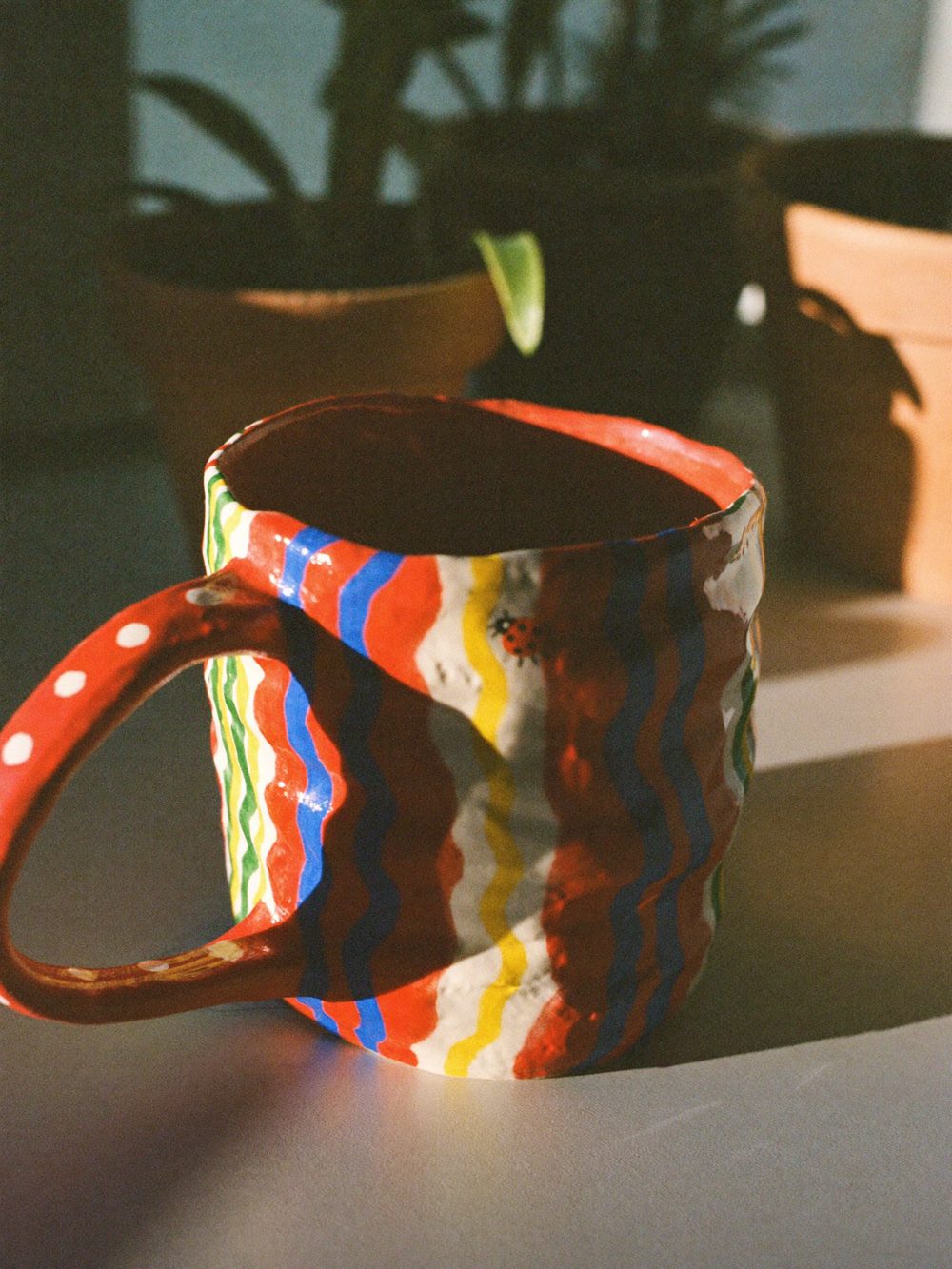 Taza a rayas